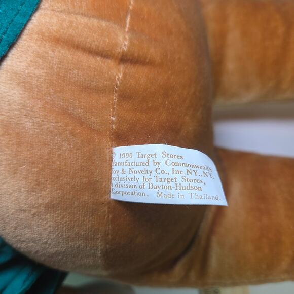 1990 Target Gingerbread Girl Plush Doll w/ Candy Cane 22" Commonwealth Toy - Picture 9 of 10